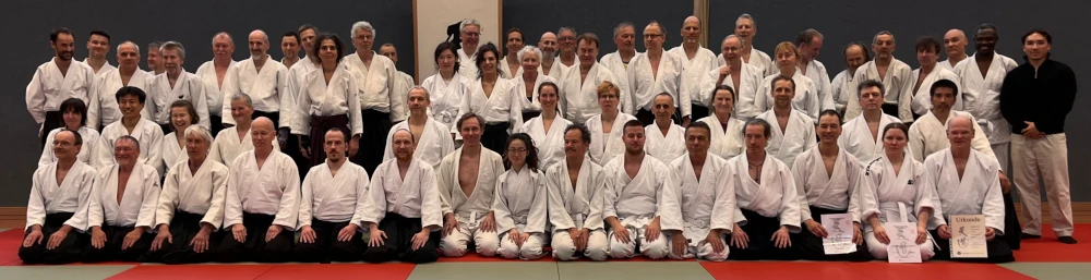 Gruppenfoto mit Berliner Teilnehmern des Aikido-Verbundtrainings im März 2026